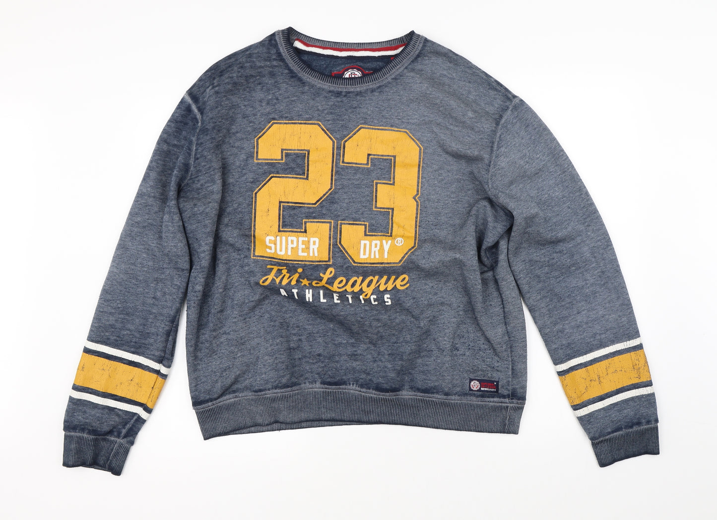 Super Dry Mens Blue   Pullover Jumper Size L