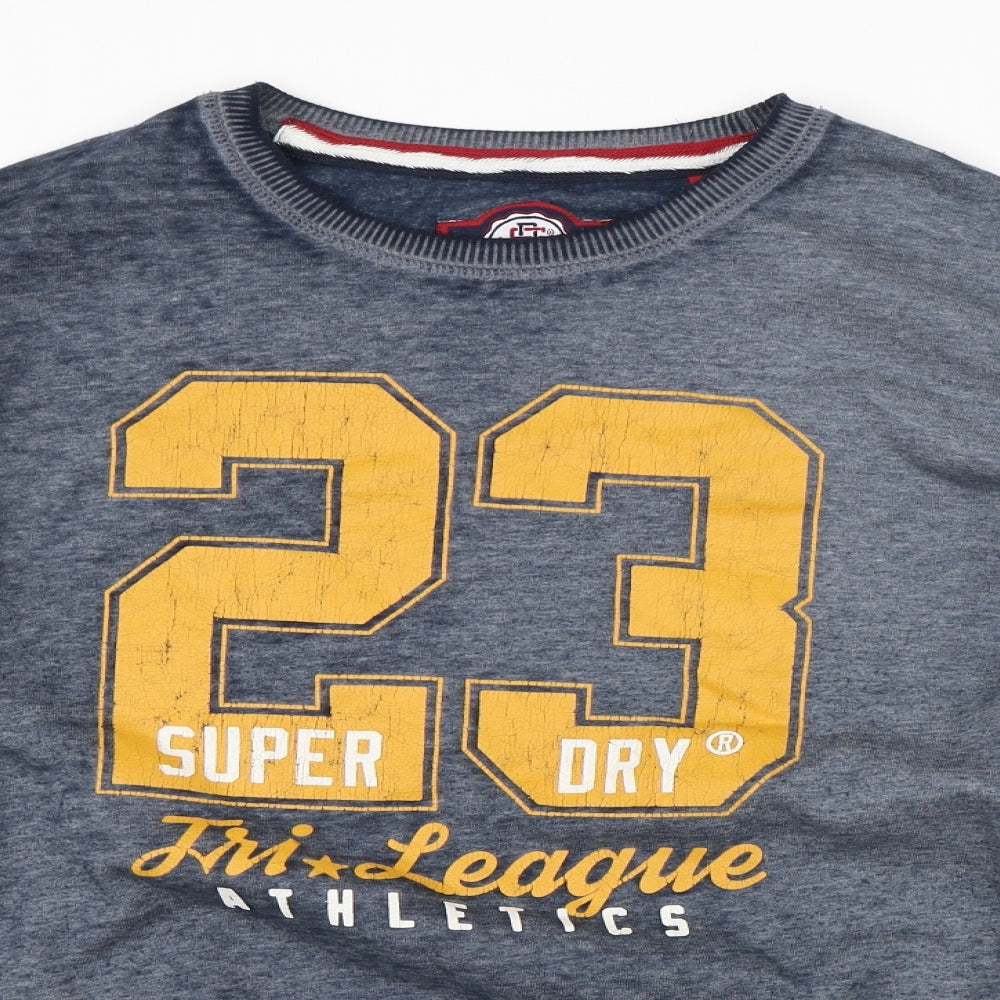 Super Dry Mens Blue   Pullover Jumper Size L