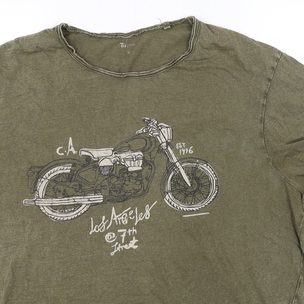 TU Mens Green    T-Shirt Size XL