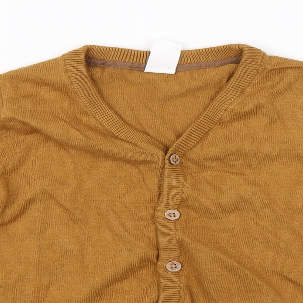 H&M Girls Brown   Cardigan Jumper Size 3 Years