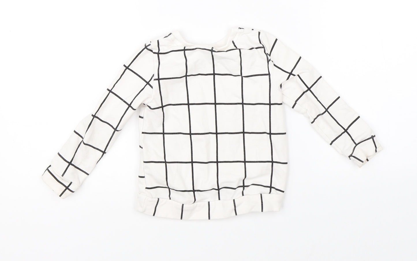H&M Girls White   Pullover Jumper Size 2 Years