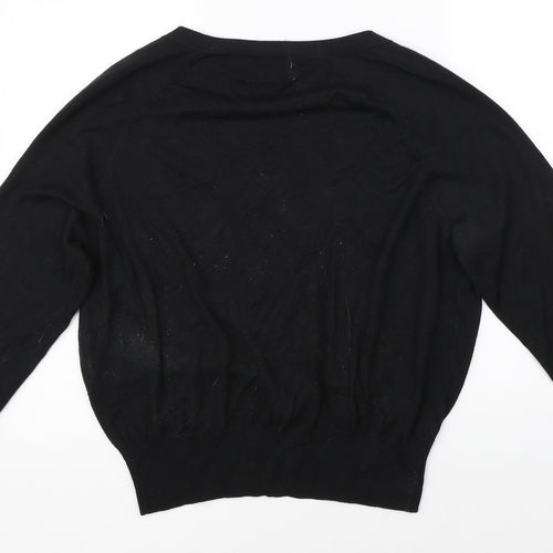 Illustrated People Womens Black   Cardigan Jumper Size M