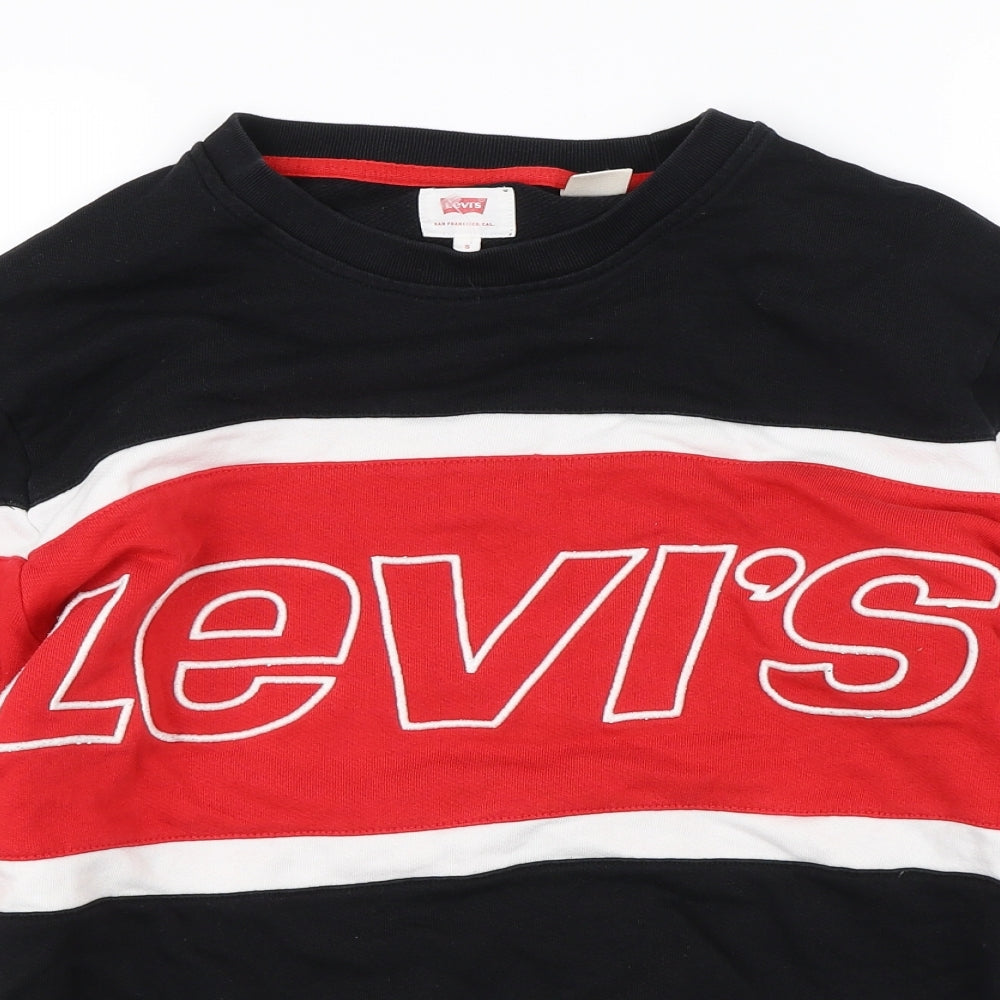 Levis Mens Black   Pullover Jumper Size S
