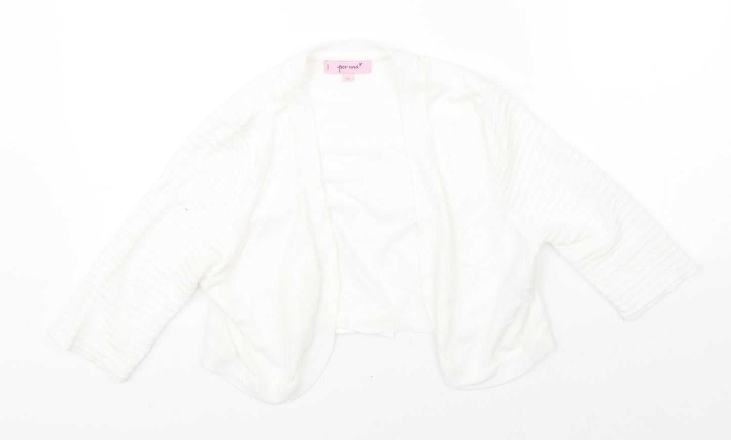 Per Una Womens White   Cardigan Jumper Size 12