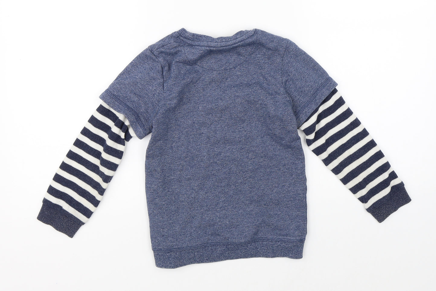 Marks & Spencer Boys Blue   Pullover Jumper Size 4-5 Years