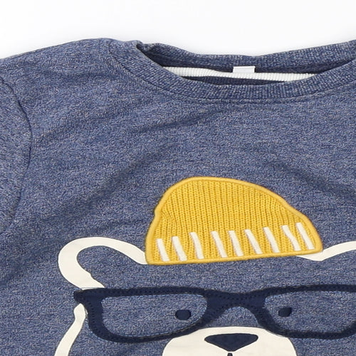 Marks & Spencer Boys Blue   Pullover Jumper Size 4-5 Years