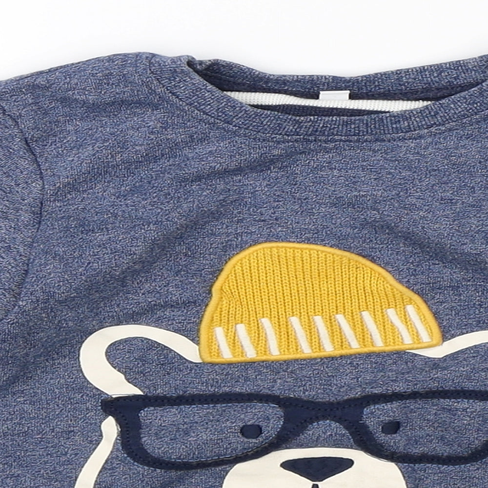 Marks & Spencer Boys Blue   Pullover Jumper Size 4-5 Years