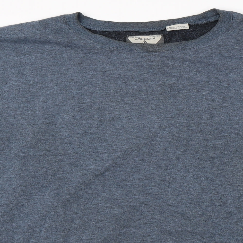 Volcom Mens Blue   Pullover Jumper Size XL