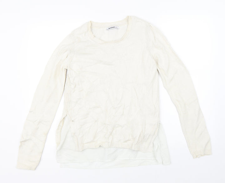 Just Jeans Womens White   Pullover Jumper Size XS