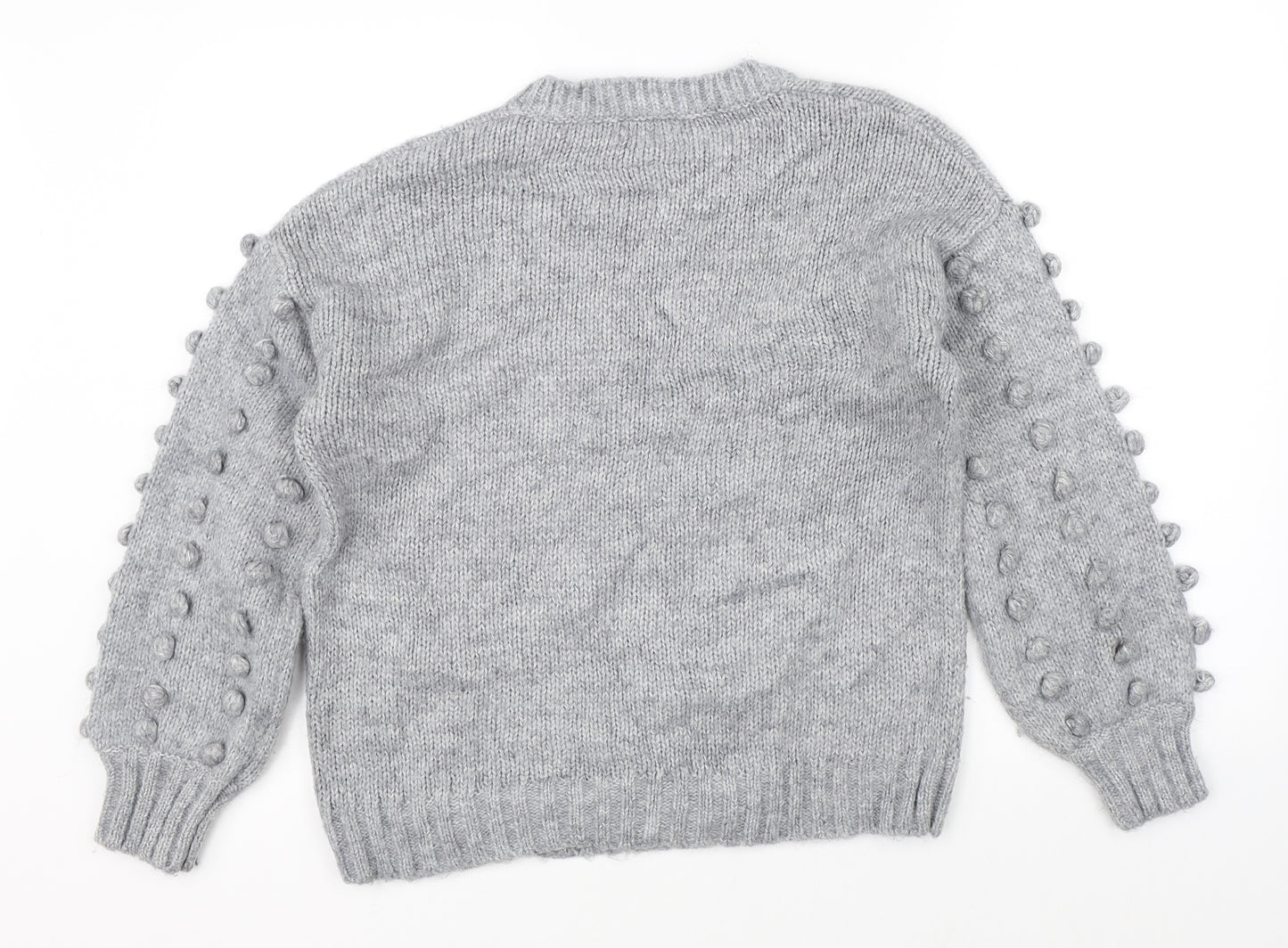 Wild Flower Womens Grey  Knit Pullover Jumper Size M