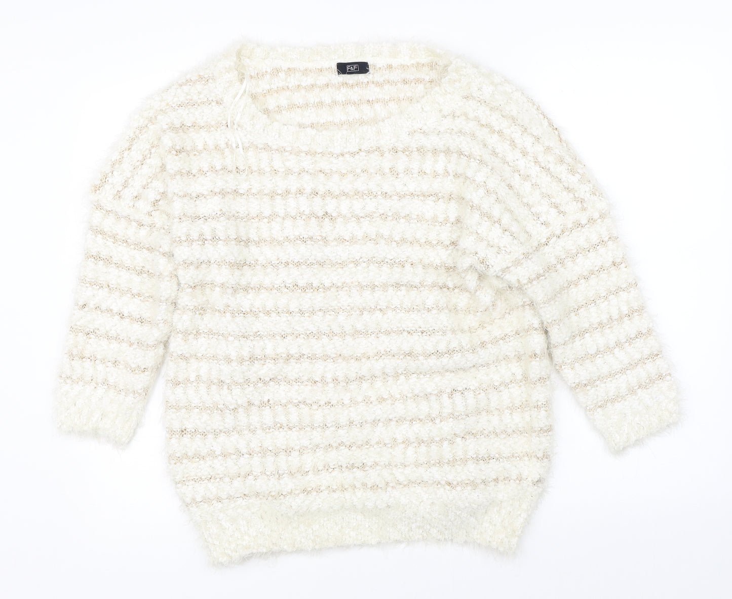 F&F Womens Beige   Pullover Jumper Size 16