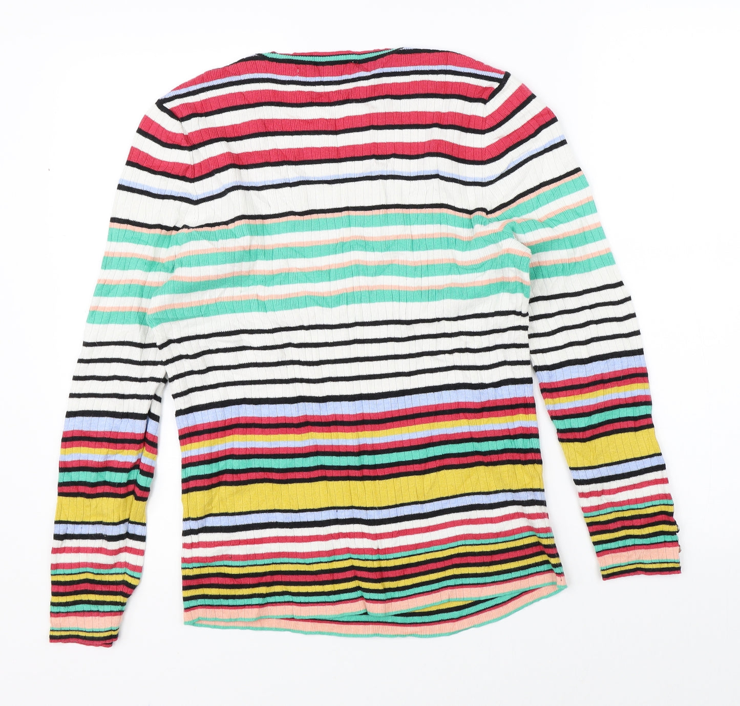 NEXT Womens Multicoloured Striped  Pullover Jumper Size 14