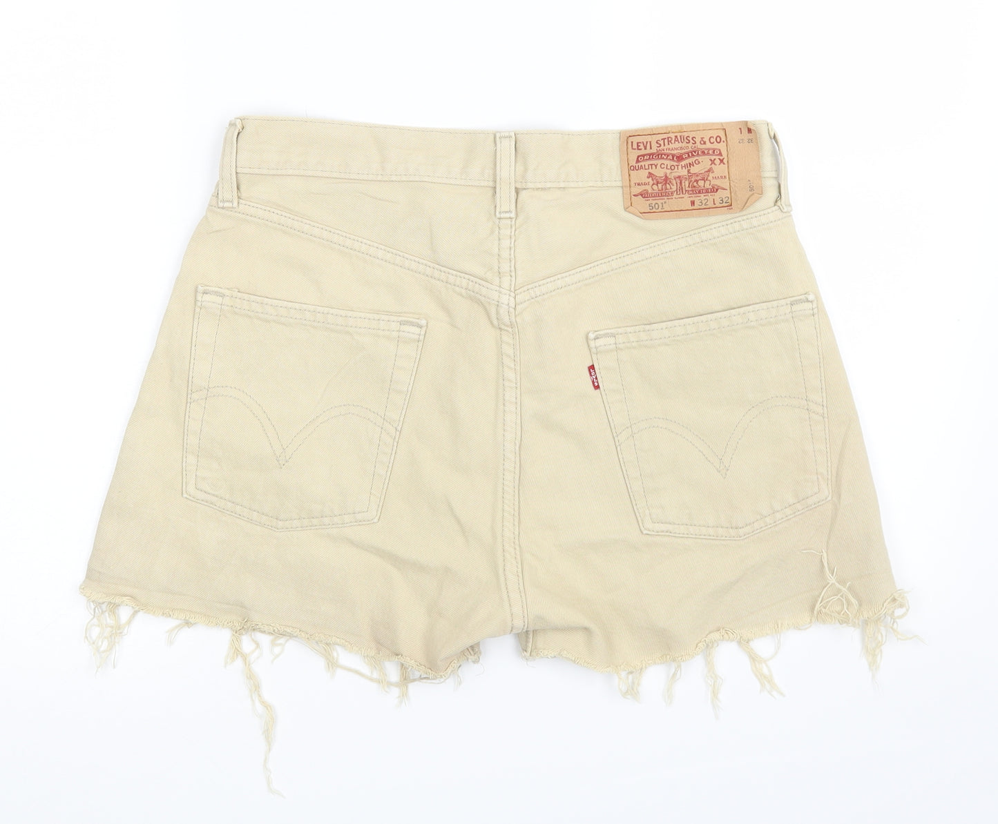 Levis Womens Beige   Hot Pants Shorts Size M