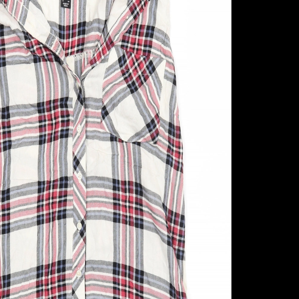 Atmosphere Womens Red Check  Basic Blouse Size 14