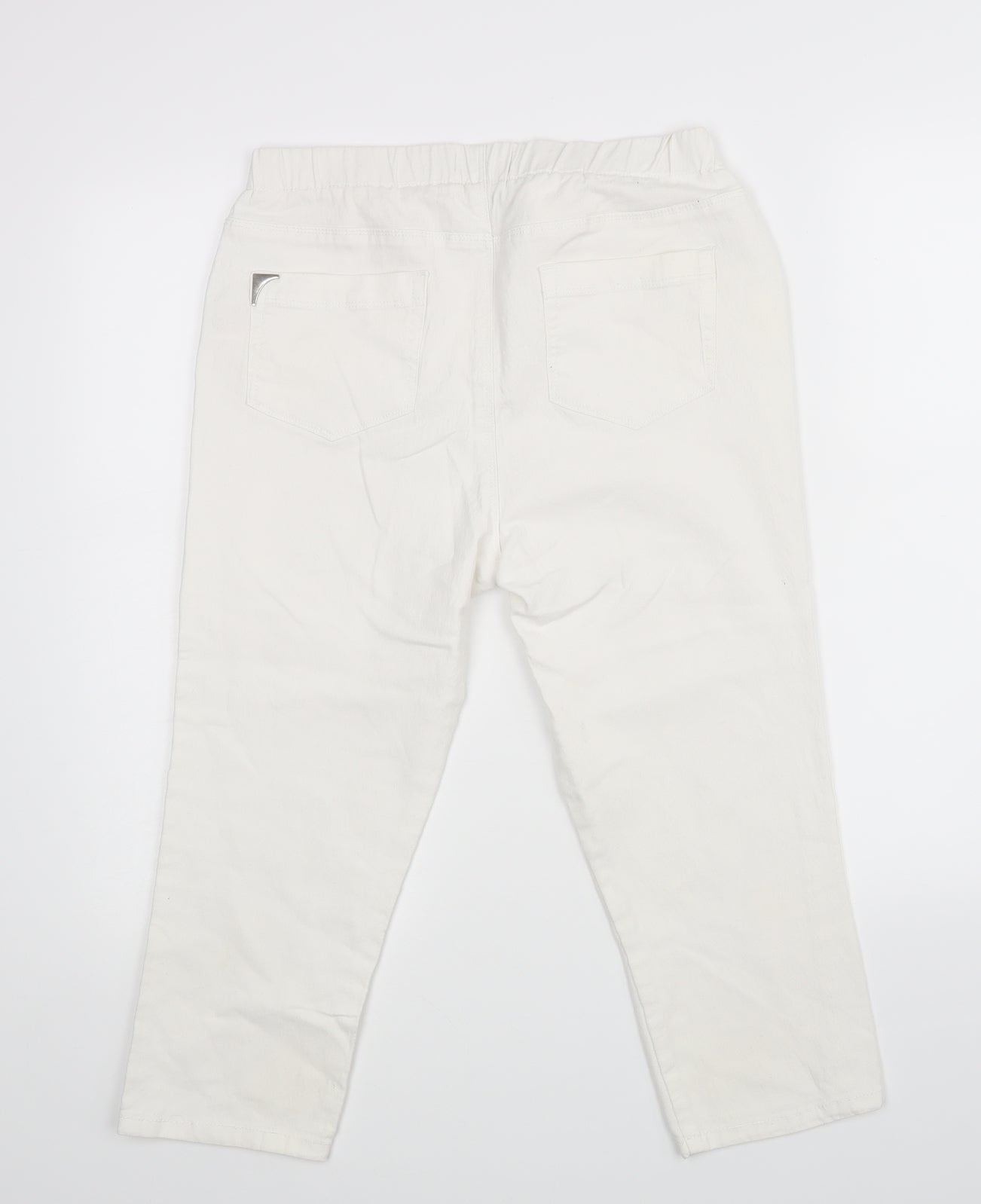 KATE Womens White   Skinny Jeans Size 12 L20 in - Cropped