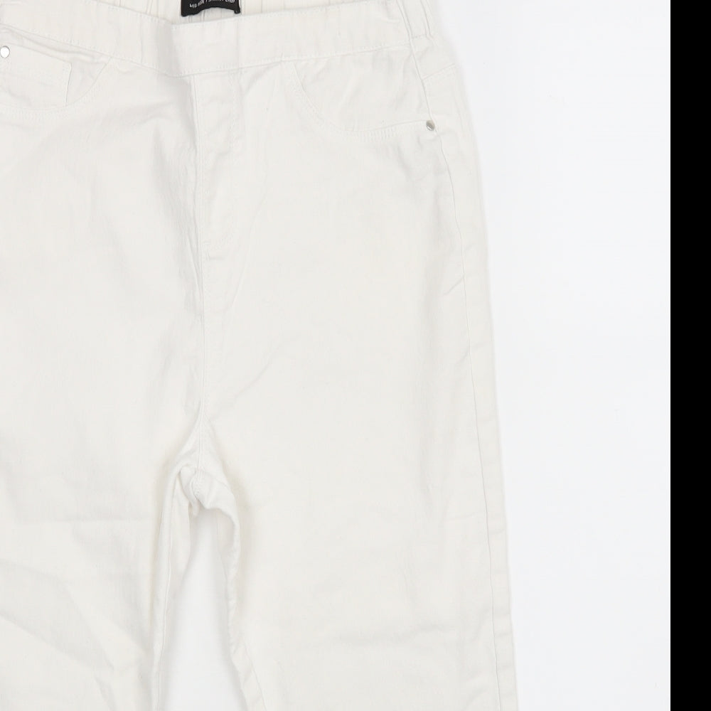 KATE Womens White   Skinny Jeans Size 12 L20 in - Cropped