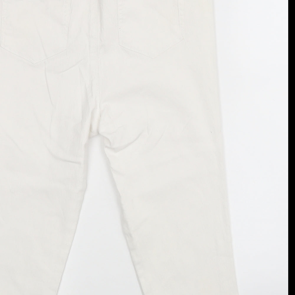 KATE Womens White   Skinny Jeans Size 12 L20 in - Cropped