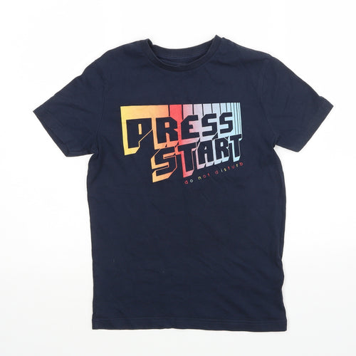 M&S Boys Blue   Basic T-Shirt Size 10-11 Years