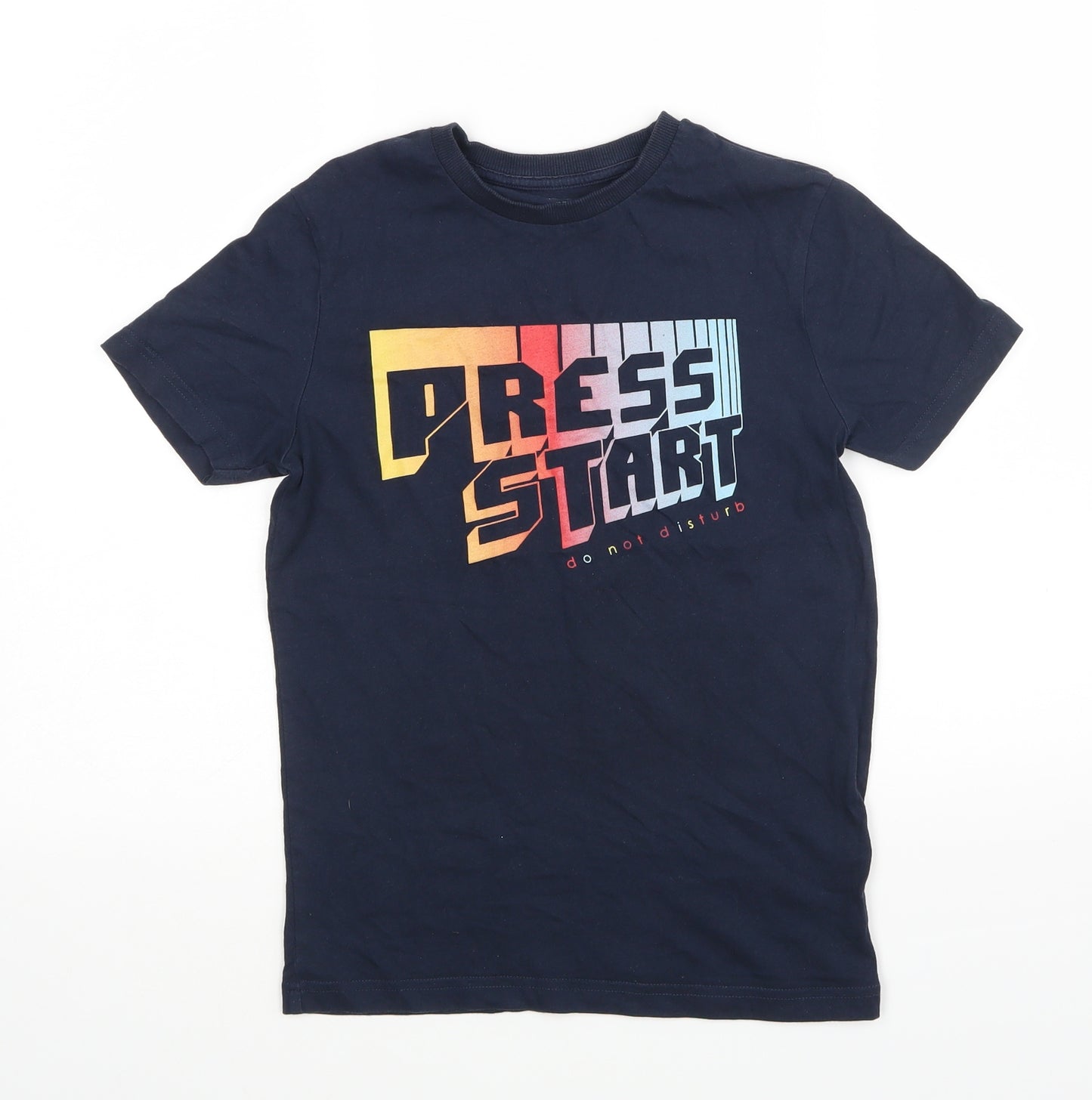 M&S Boys Blue   Basic T-Shirt Size 10-11 Years