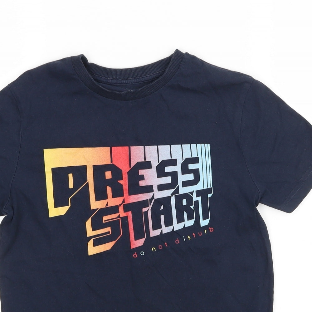 M&S Boys Blue   Basic T-Shirt Size 10-11 Years