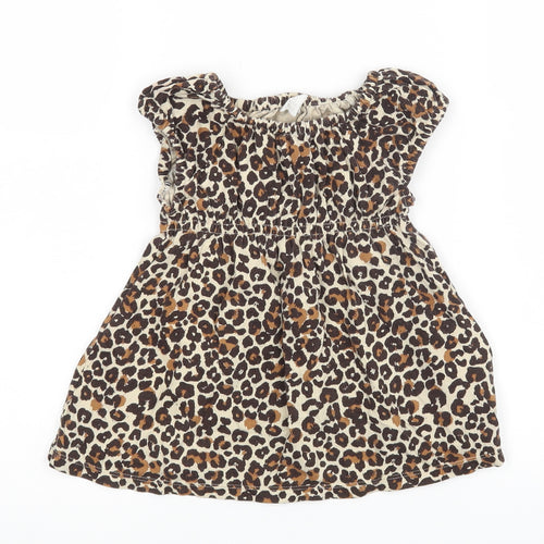 H&M Baby Brown Animal Print  A-Line  Size 12-18 Months