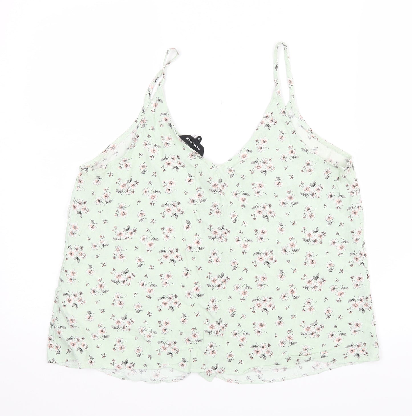 New Look Womens Green Floral  Basic Blouse Size 16
