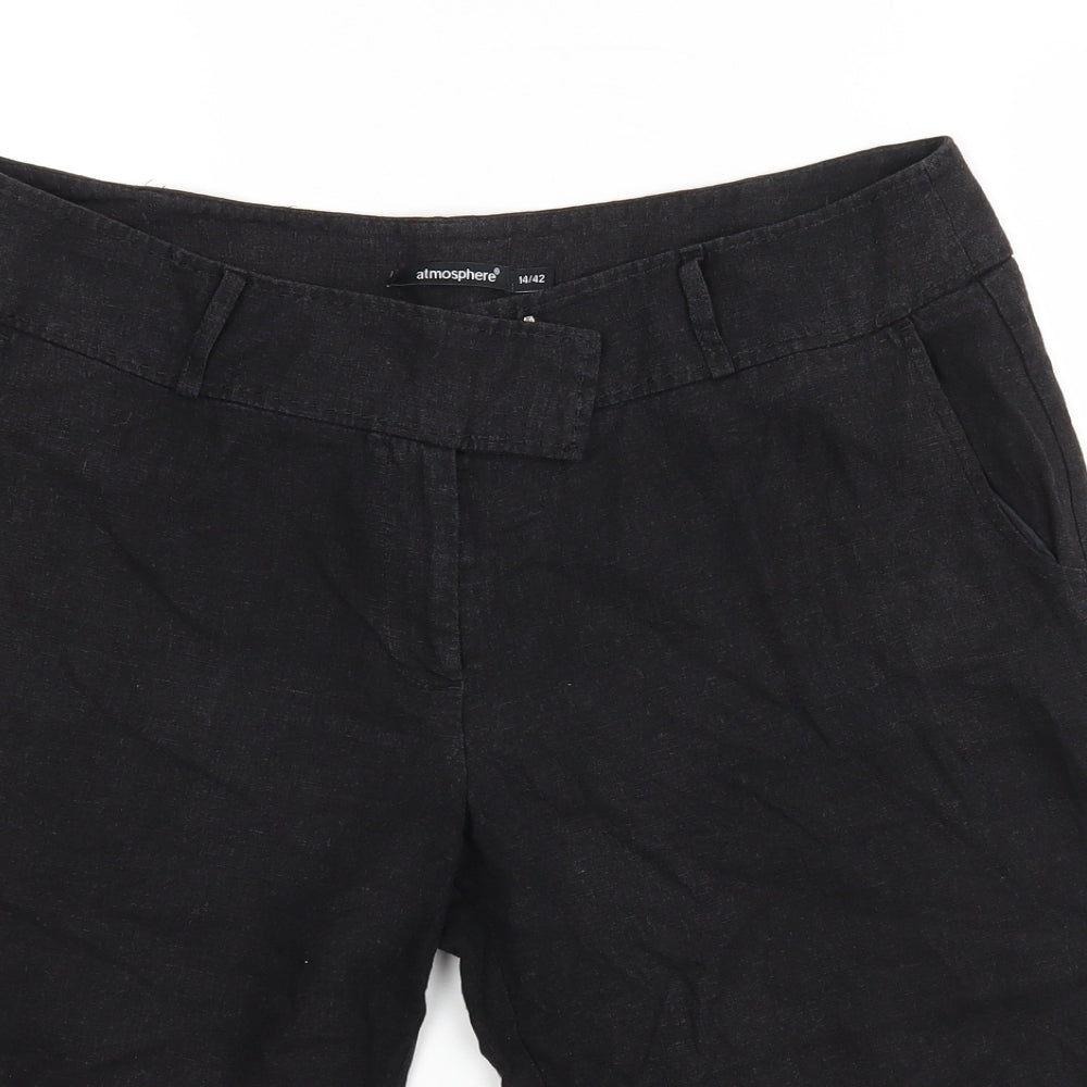 Atmosphere Womens Black   Chino Shorts Size 14