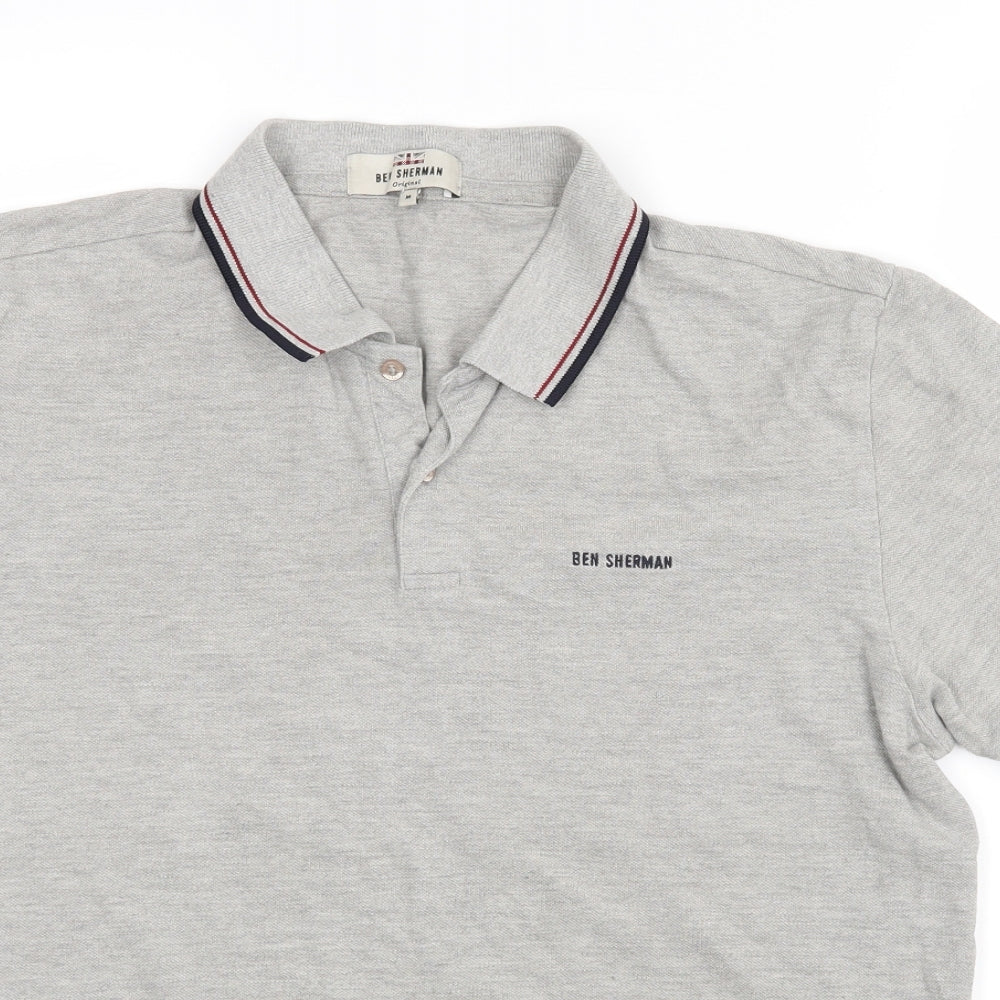 Ben Sherman Mens Grey    Polo Size M