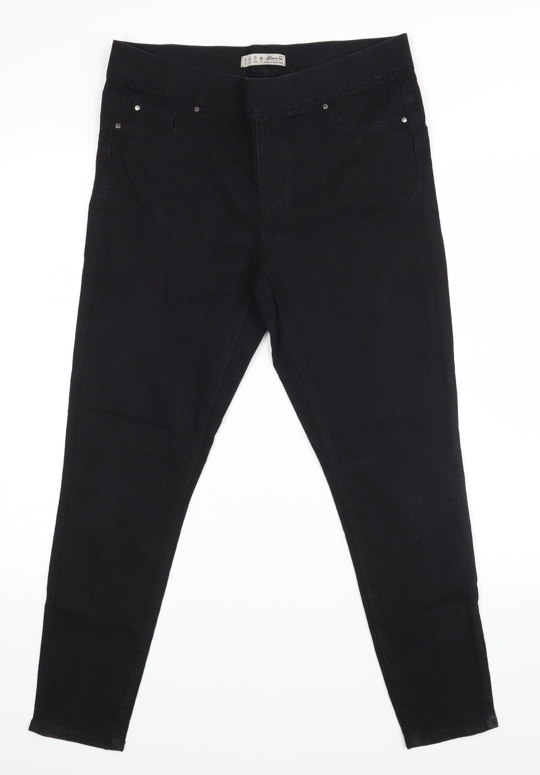 Denim co Womens Black   Skinny Jeans Size 14 L26 in