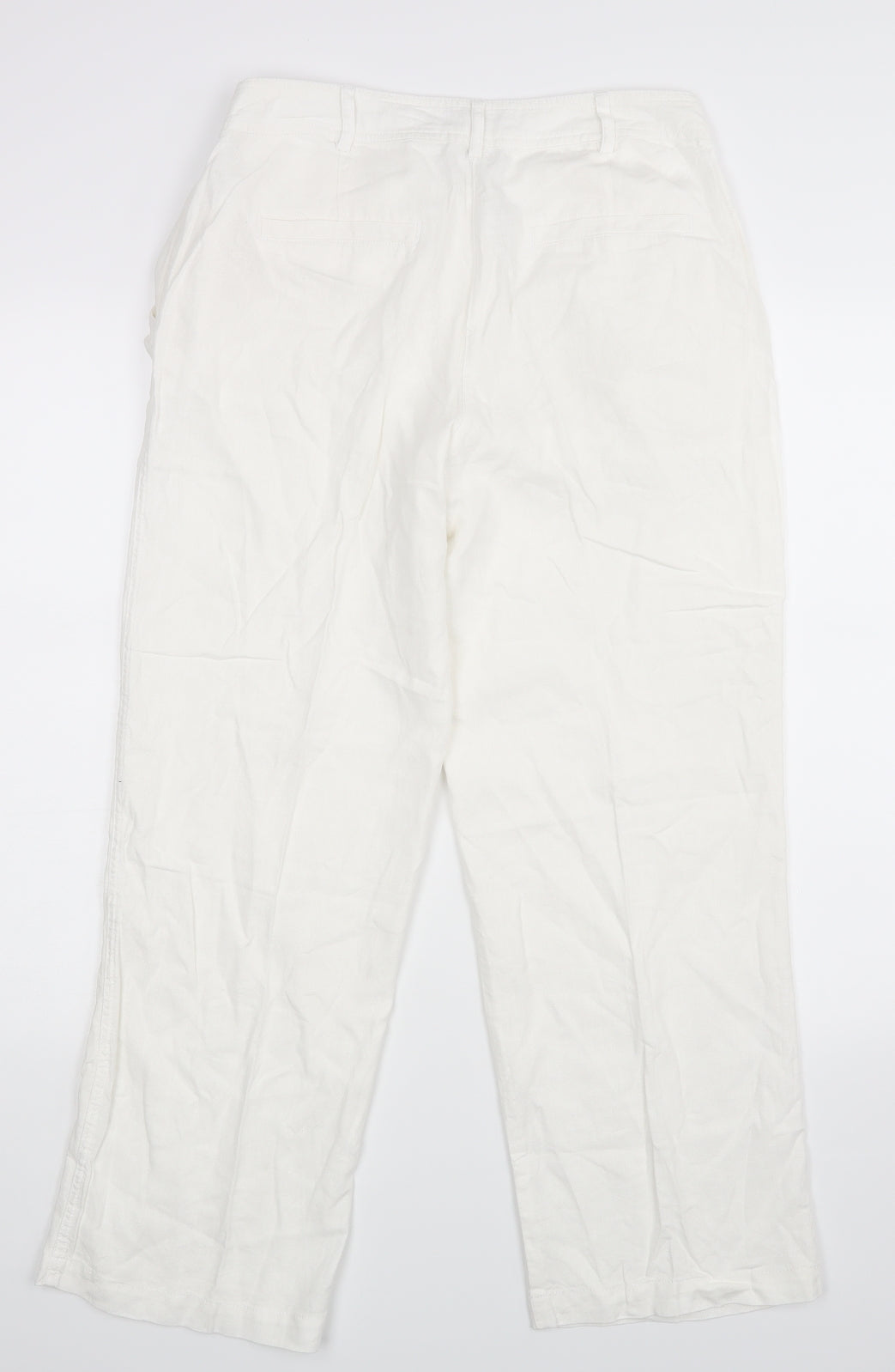 Very Womens White   Trousers  Size 12 L27 in