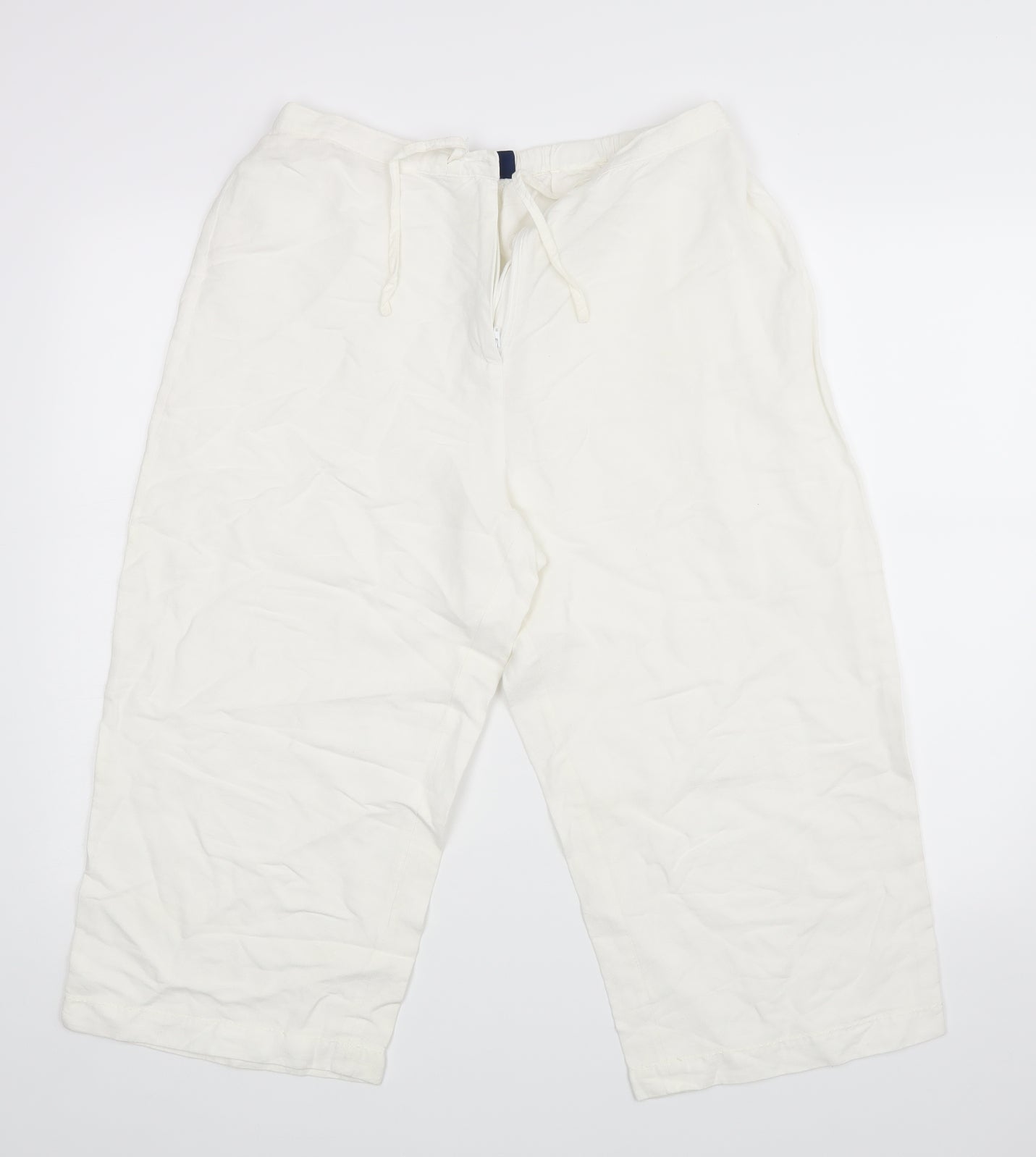 Casual Club Womens White   Trousers  Size 14 L20 in - Cropped