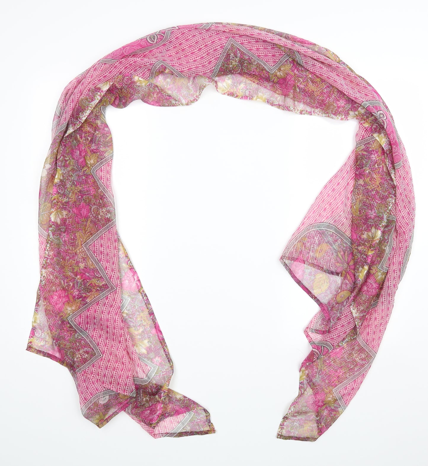 Preworn Womens Purple Paisley   Scarf