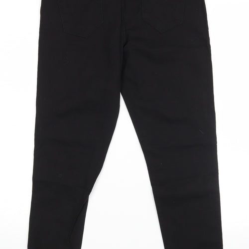 Primark Womens Black   Flared Jeans Size 14 L27 in