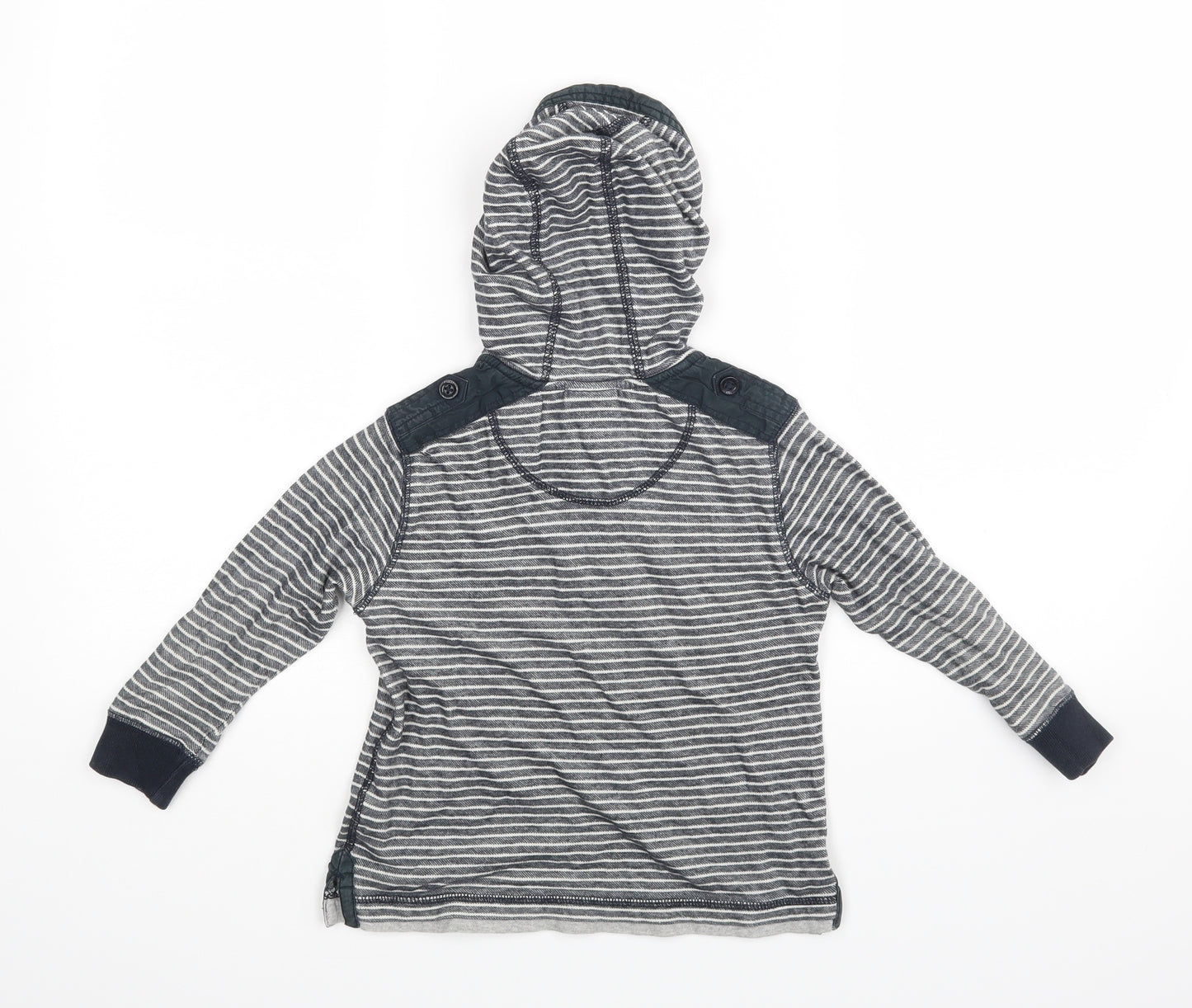 NEXT Boys Blue Striped  Pullover Hoodie Size 2-3 Years