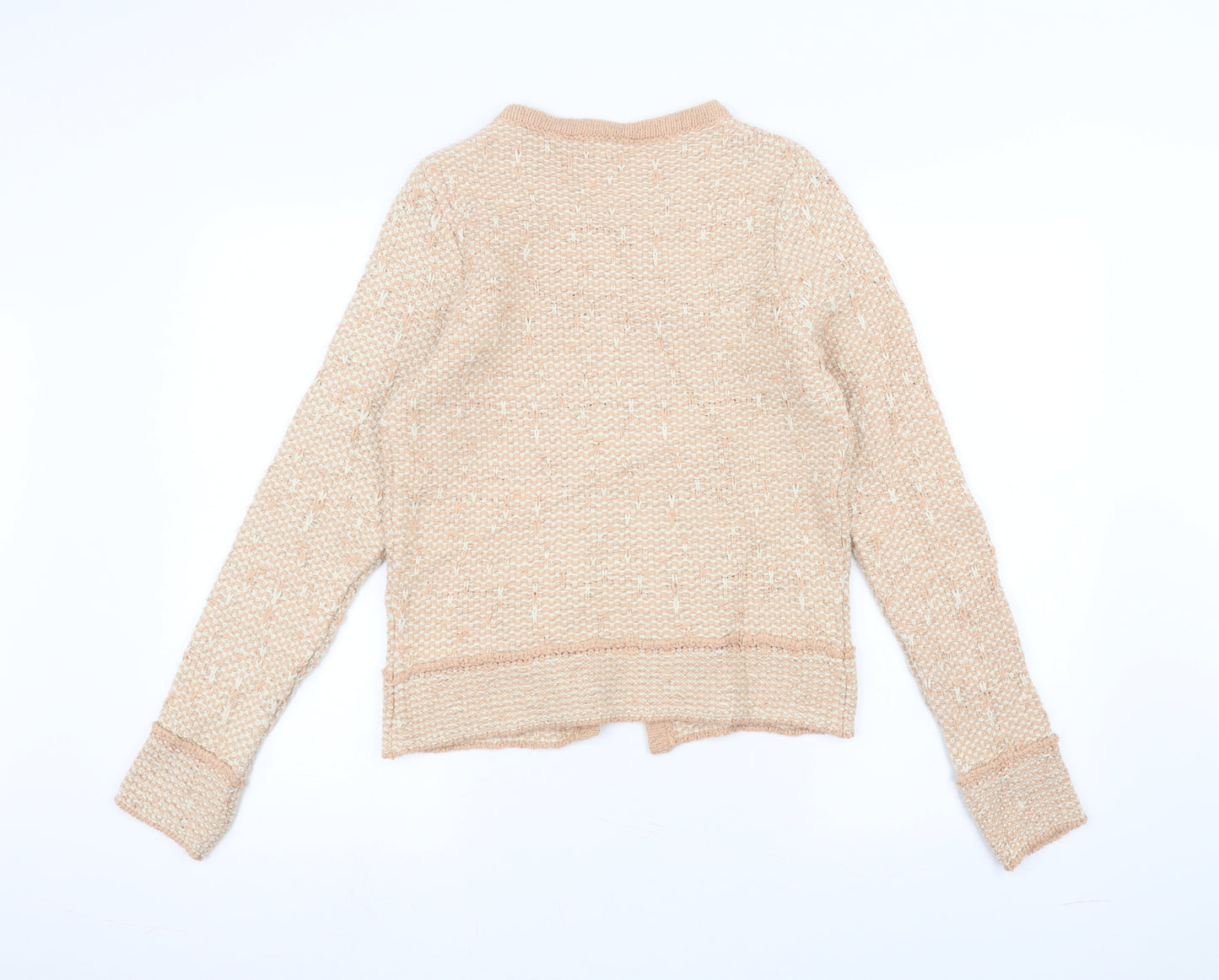 TU Womens Orange  Knit Cardigan Jumper Size 10