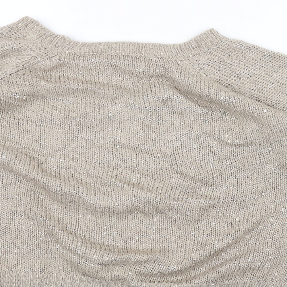 Store Twenty One Womens Brown  Knit Pullover Jumper Size L