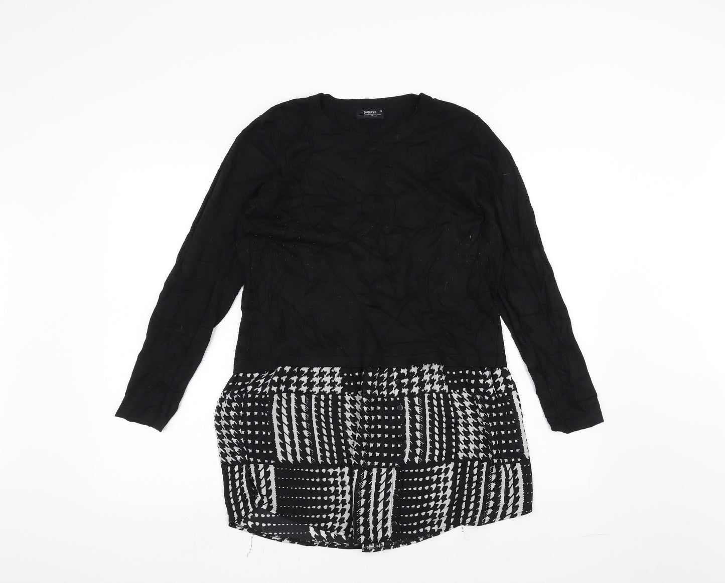 Papaya Womens Black   A-Line  Size 14