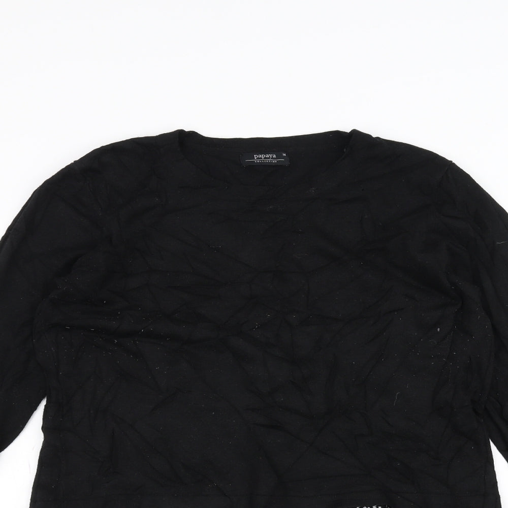 Papaya Womens Black   A-Line  Size 14