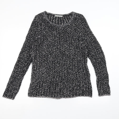 Marks and Spencer Womens Black  Knit Pullover Jumper Size 12
