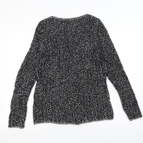 Marks and Spencer Womens Black  Knit Pullover Jumper Size 12