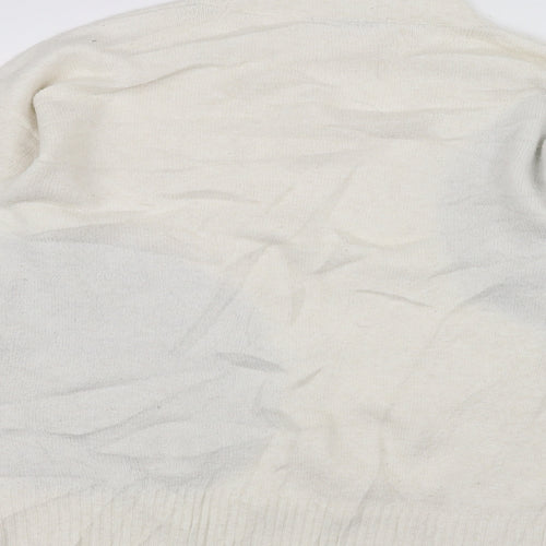 George Womens White   Pullover Jumper Size M