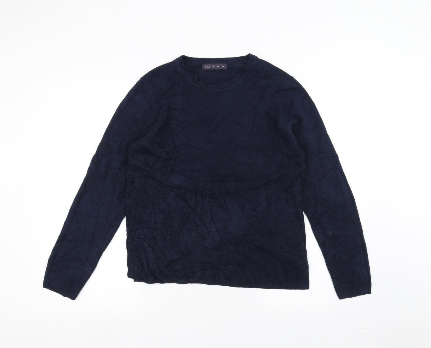 Marks and Spencer Womens Blue  Knit Pullover Jumper Size 14