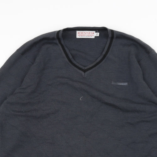 Dennes Mens Grey   Pullover Jumper Size S