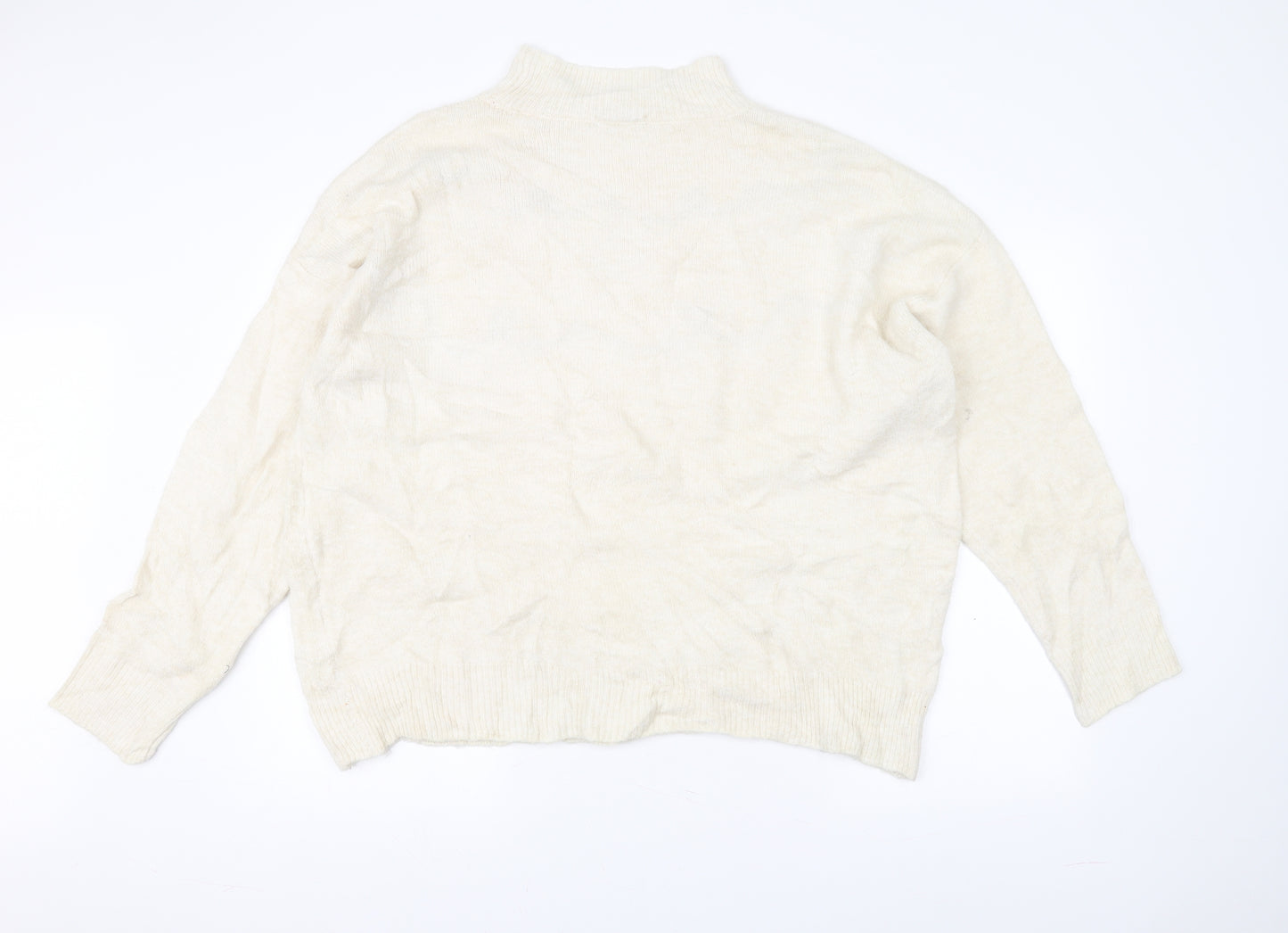 TU Womens White  Knit Pullover Jumper Size 20