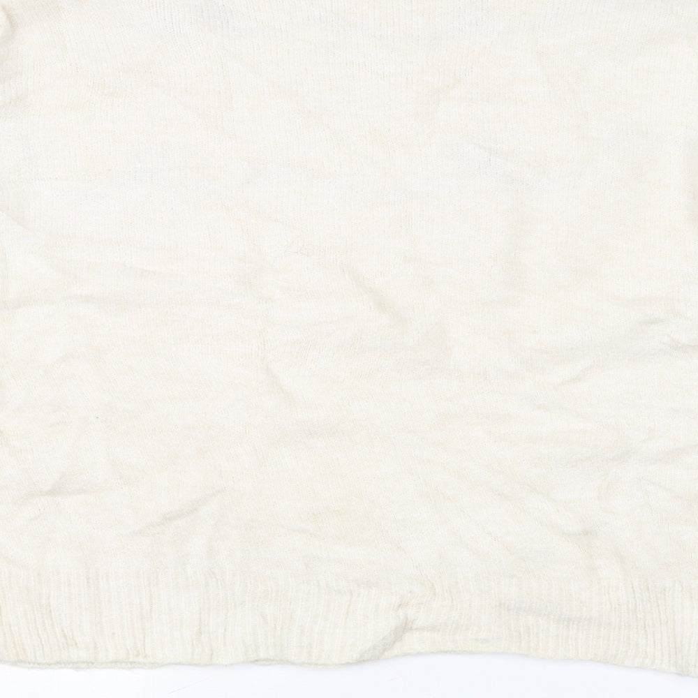 TU Womens White  Knit Pullover Jumper Size 20