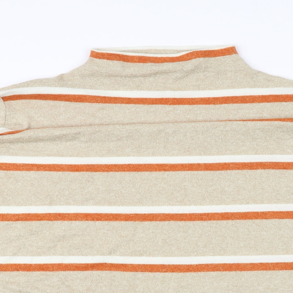 TU Womens Brown Striped  Pullover Jumper Size 24