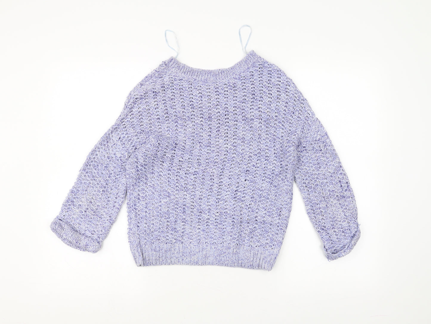 New Look Womens Blue  Knit Pullover Jumper Size 8