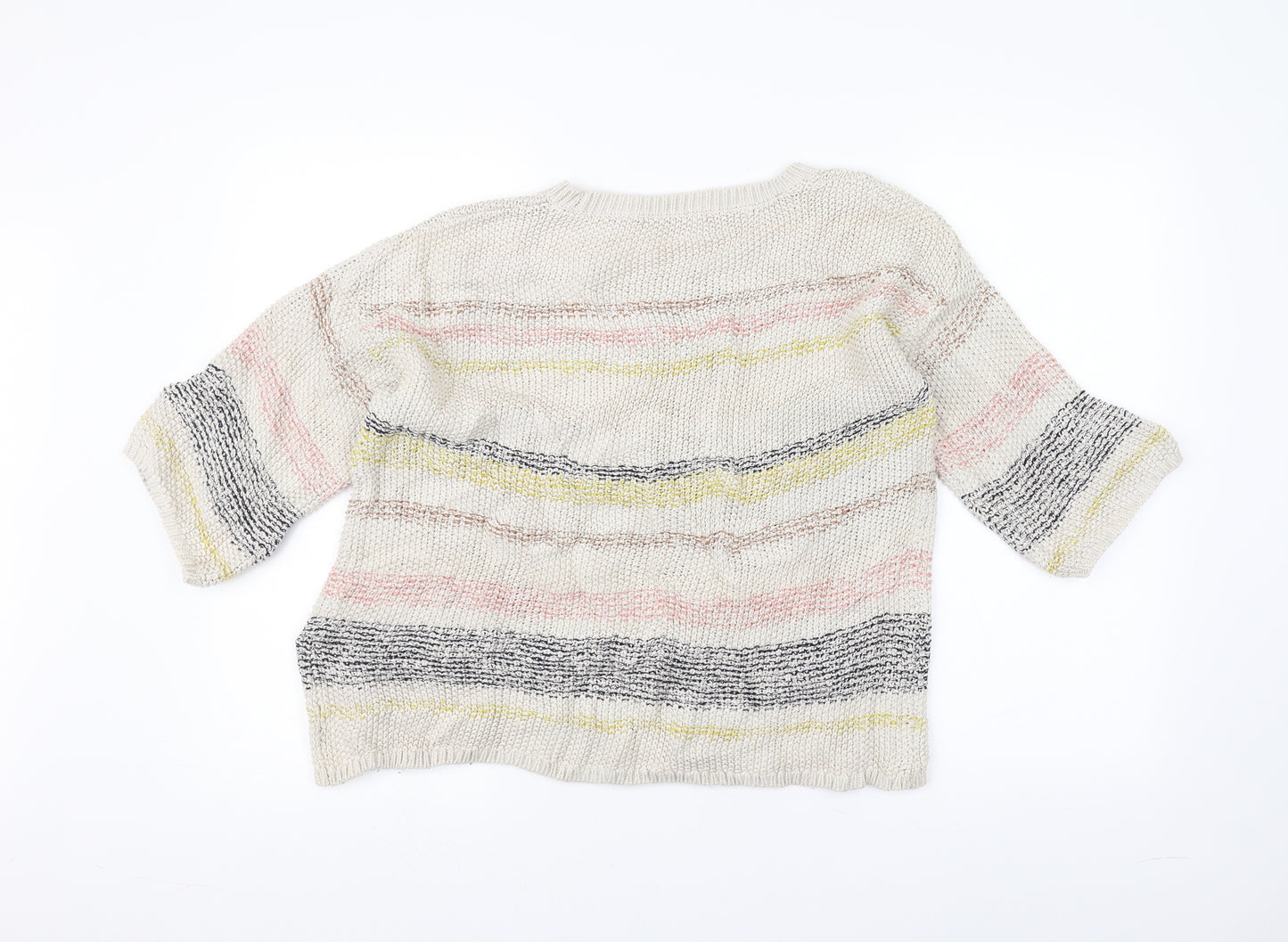 George Womens Brown Striped Knit Pullover Jumper Size 18