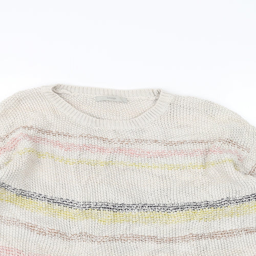 George Womens Brown Striped Knit Pullover Jumper Size 18