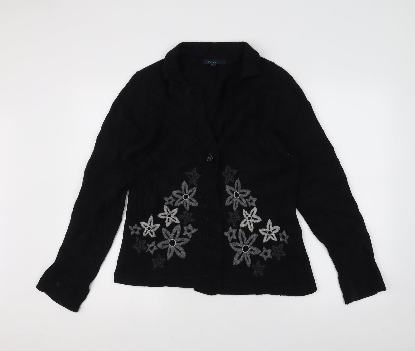 Boden Womens Blue  Knit Jacket Coatigan Size 14